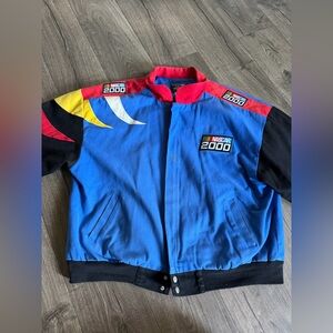 Vintage NASCAR 2000 Embroidered Full Zip Jacket SIZE XL Chase Authentics